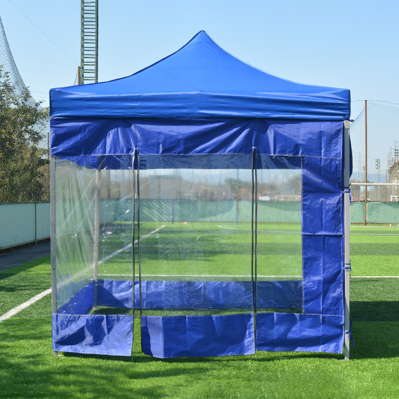 Custom Outdoor 1.5x1.5m Aluminum Gazebo Canopy Pop Up Tent Foldable Tent With Transparent Curtain