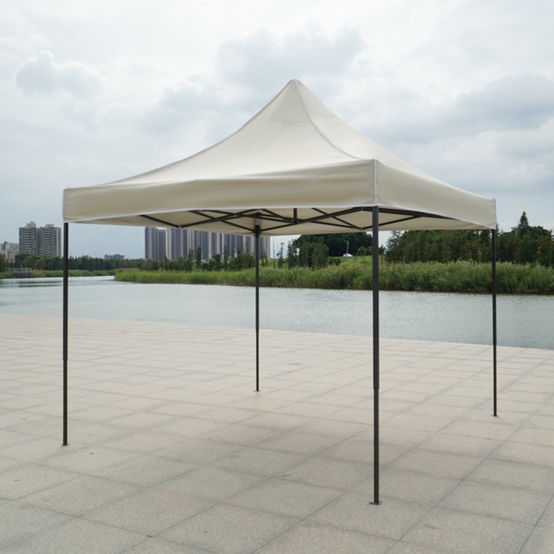 Portable Waterproof Retractable Hexagon 3x3m Canopy Gazebo For Events Pop Up Trade Show Tent