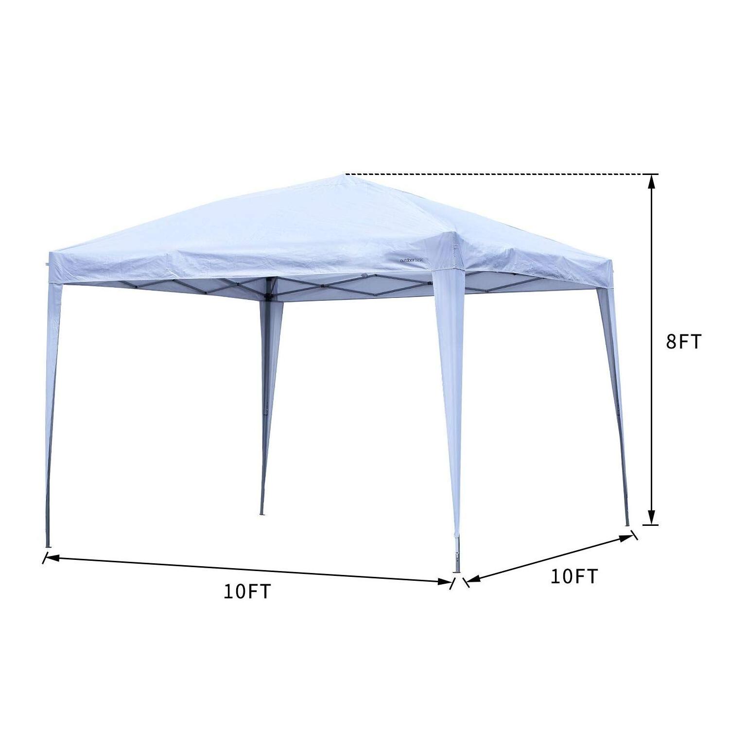 10'x10' Pop Up Canopy Wedding Tent with Sides Outdoor Folding Commercial Gazebo Canpy Tent