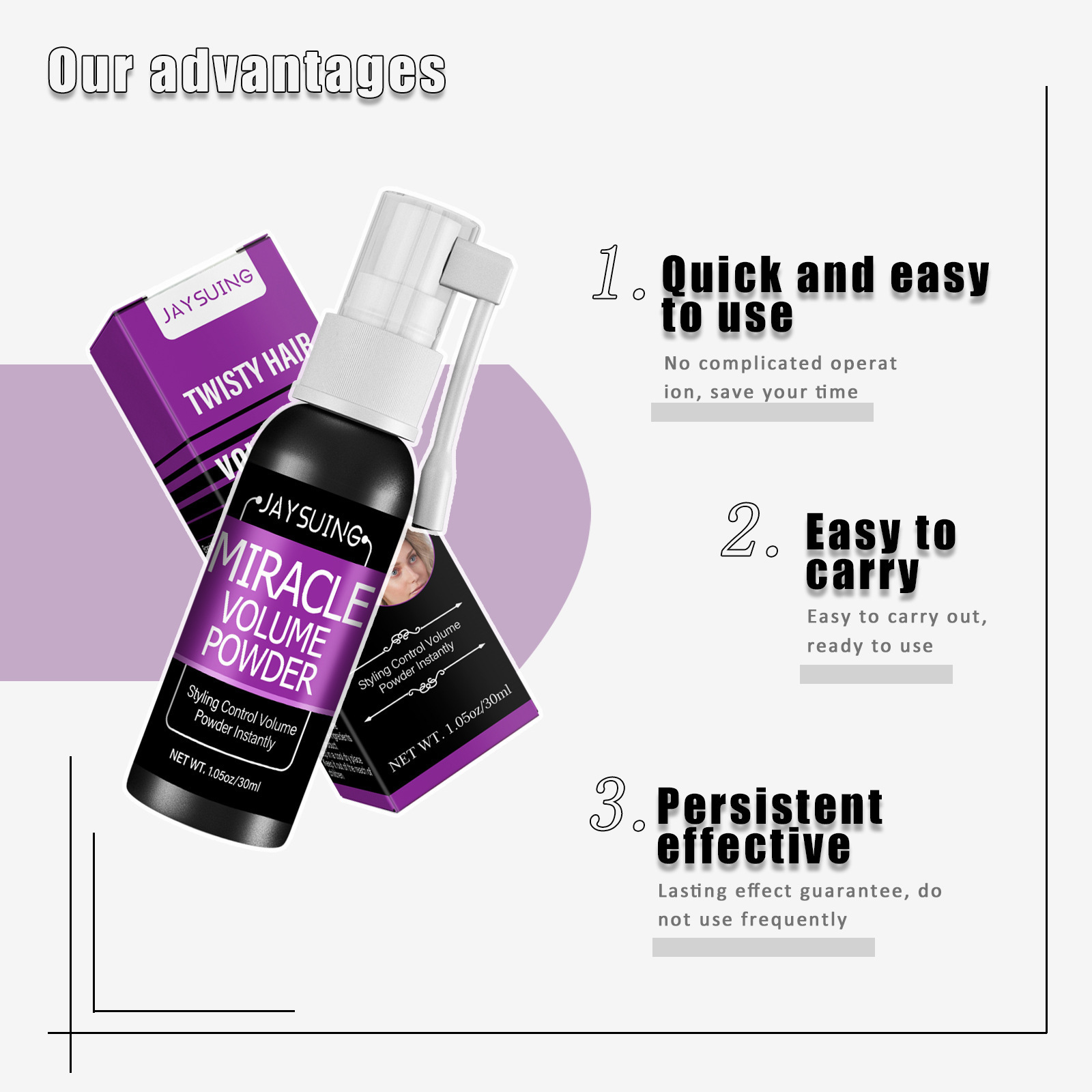 hot sell degreasing and dry hair permanent shaping fluffy spray