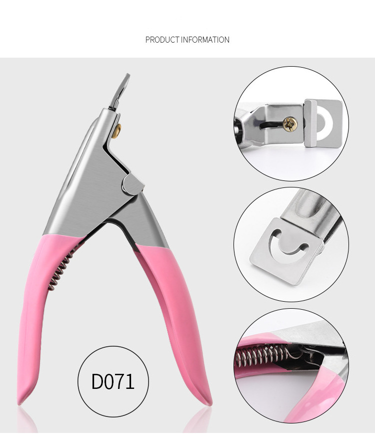 High Quality Stainless Steel Silicon Nail Beauty Use Professional Manicure Tool Kit Pink