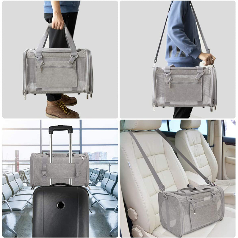 Hot Products Self-drive Tour Foldable Storage Dog Soft Crate Cat and Dog Fabric Travel Pet Carrier