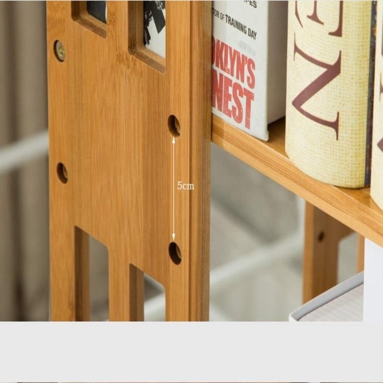 Rotating Bookcase Revolving Wooden Bookcase Bamboo Bookshelf