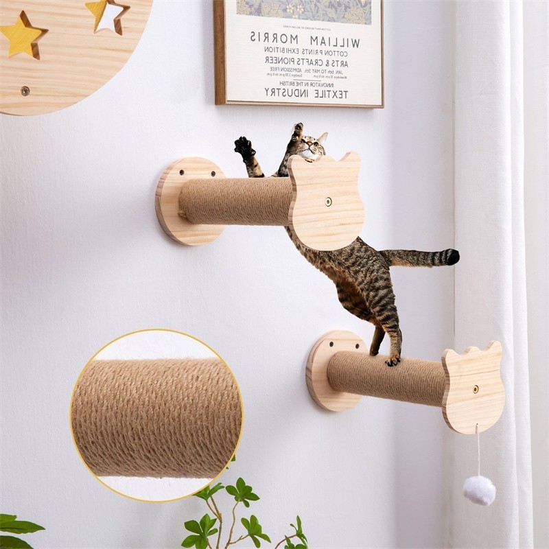 Wholesale custom household Cat Climbing Shelves Wall Mounted Cats Hammock and Scratching