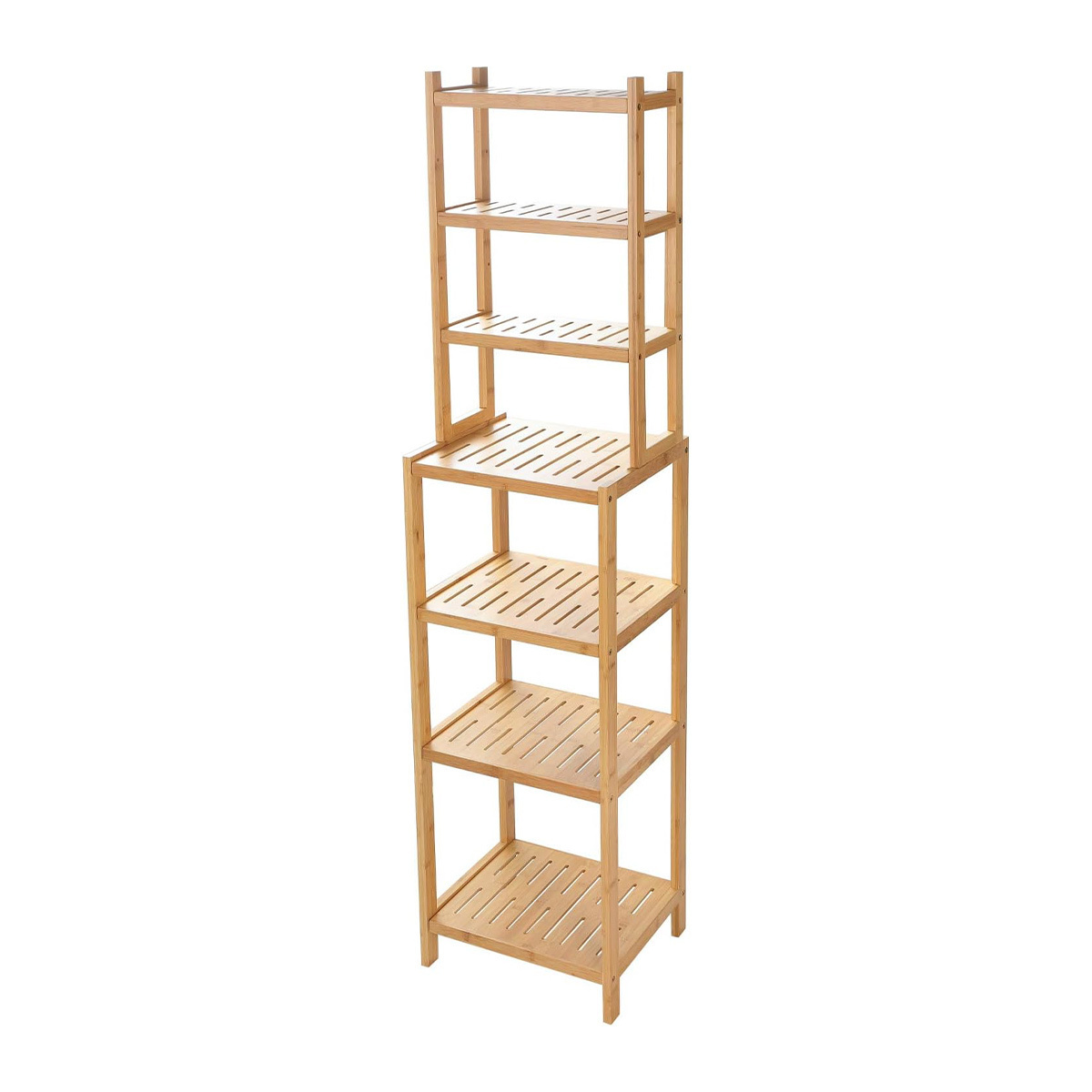 Bamboo Narrow Corner Shelf Multifunctional Multi Shelf For Kitchen Study Bathroom Shelf