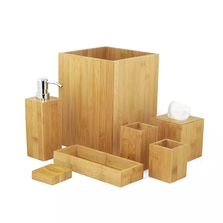 Bamboo Home Wash Ware Set Hotel Balfour Bathroom Accessories