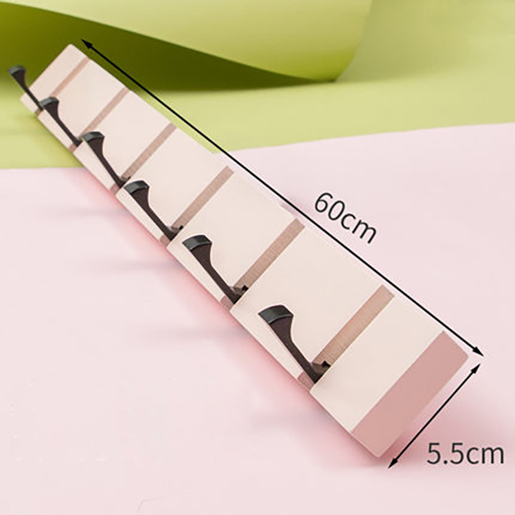 Bamboo Modern Wall Storage Hooks Wall Clothes Hanger for Living Room