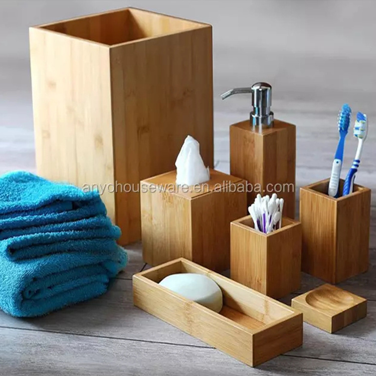 Bamboo Home Wash Ware Set Hotel Balfour Bathroom Accessories