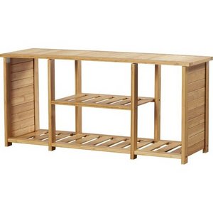 Bamboo boots and shoes Storage rack bench cabinet