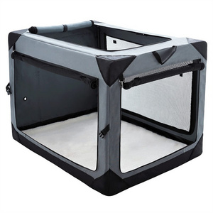 Wholesale Custom Portable Collapsible 36" Dog Crate with Soft Warm Blanket