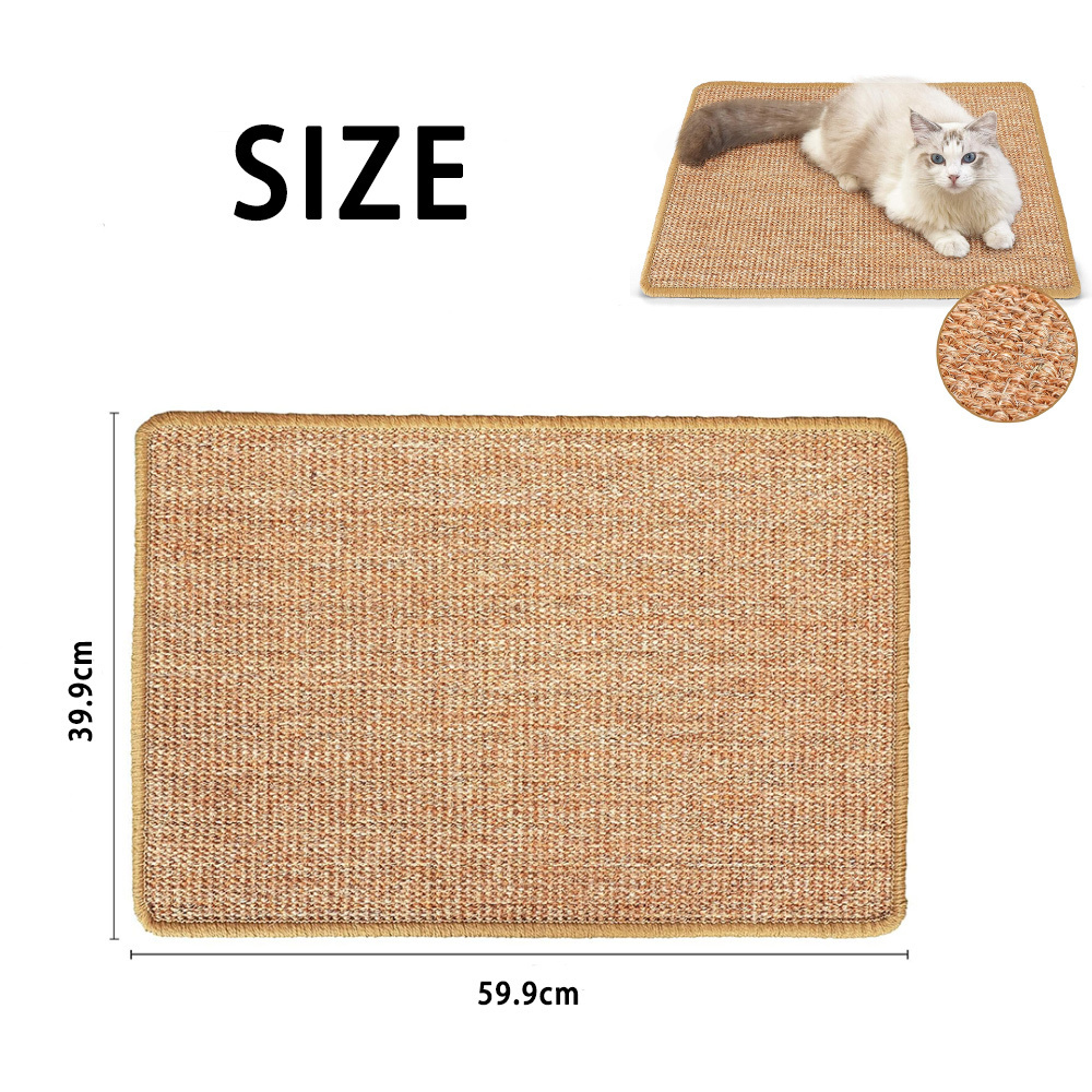 Protective flooring Sofa carpet Natural cat claw scratching board Cat scratching mat Sisal mat Cat scratching board