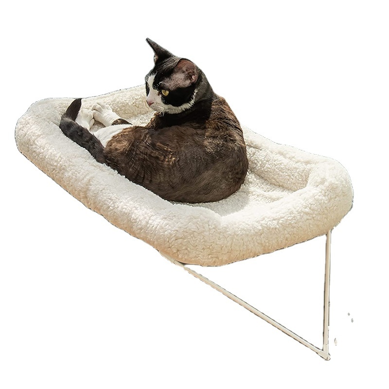 Wholesale Manufacturers  Custom Solid Wood Cat Hammock Cat Wall Shelves Wit Cat Hammock Window