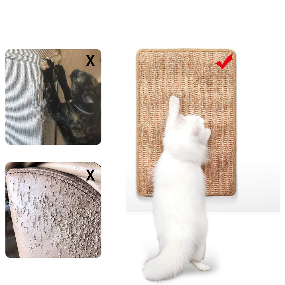 Protective flooring Sofa carpet Natural cat claw scratching board Cat scratching mat Sisal mat Cat scratching board