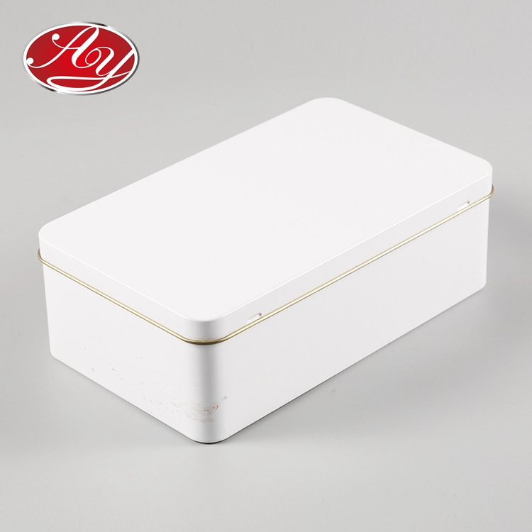 Custom Rectangular Empty Tin Cans Small Metal Tin Box For Packaging