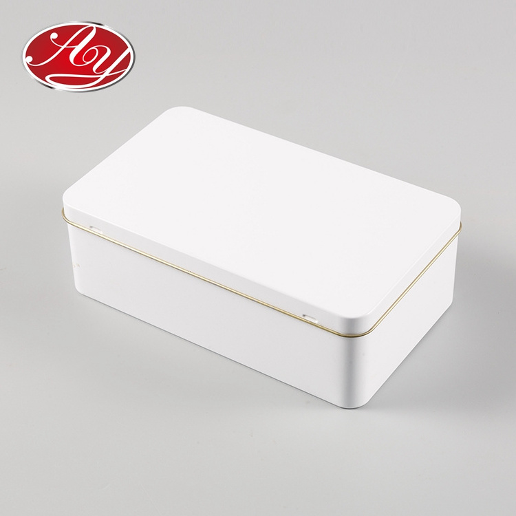 Custom Rectangular Empty Tin Cans Small Metal Tin Box For Packaging