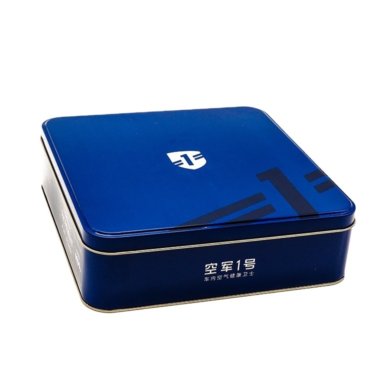 Hight Quality Metal Tin Square Box With Customized Logo Printing