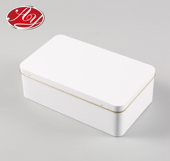 Custom Rectangular Empty Tin Cans Small Metal Tin Box For Packaging