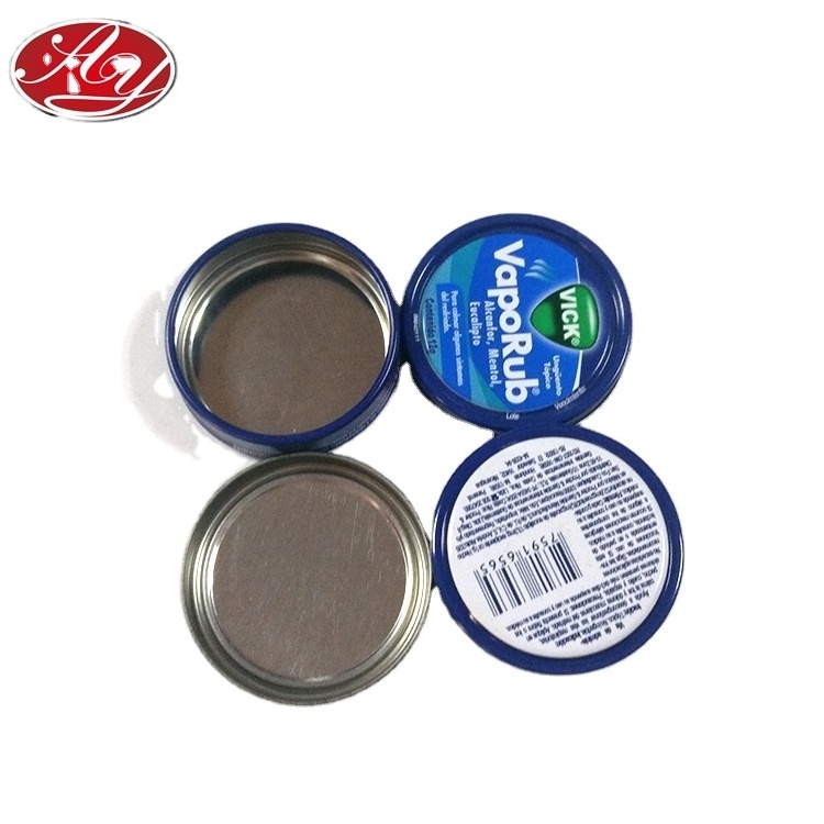 Food grade Shallow Metal Tin Box Round Two Pieces Tin Can