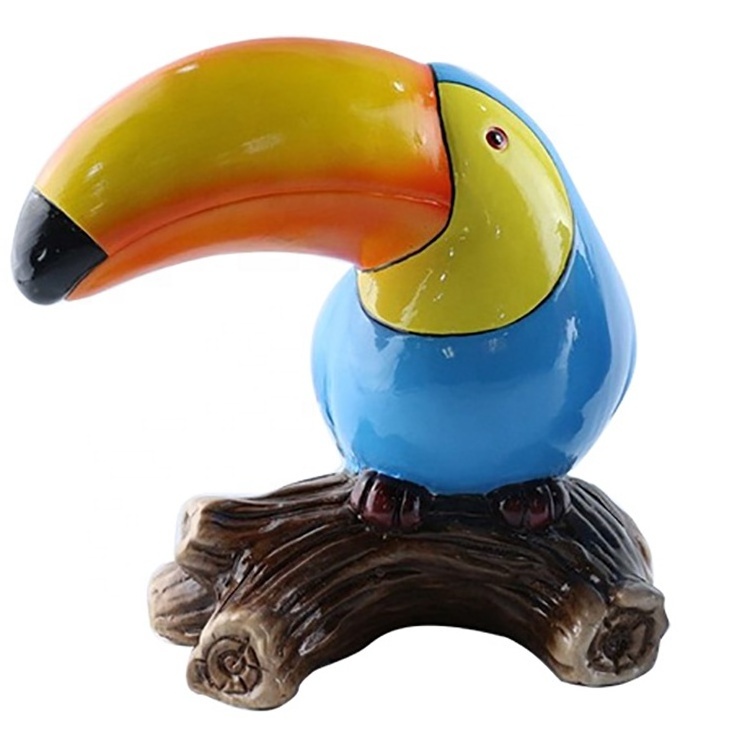 Promotional Newest home Indoor ceramic toucan table decor craft