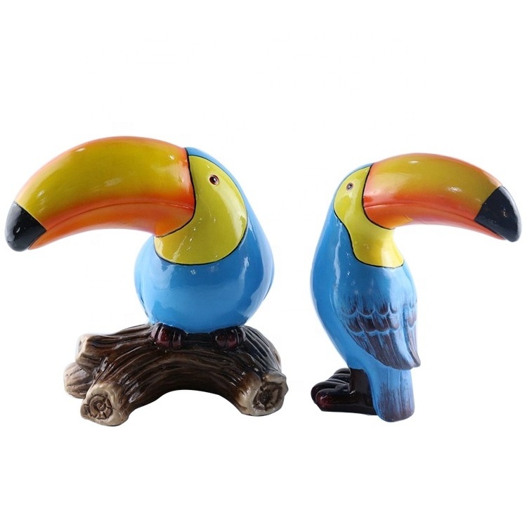 Promotional Newest home Indoor ceramic toucan table decor craft