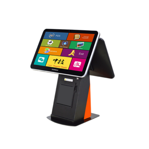 Zhongji A5 logiciel caisse, enregistreuse professionnel dual touch Screen Pos Machine Price Electronic Cash Register /