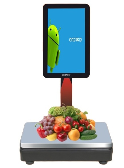 High Quality Ai Object Recognition Touch Screen Wifi Android Weighting Checkout Touch Screen Pc Pos System Weight Scale