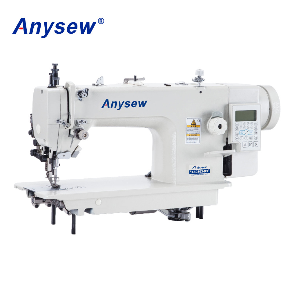 AS0303DDI-4 Direct drive computerized single needle bottom feed walking foot heavy duty lockstitch sewing machine