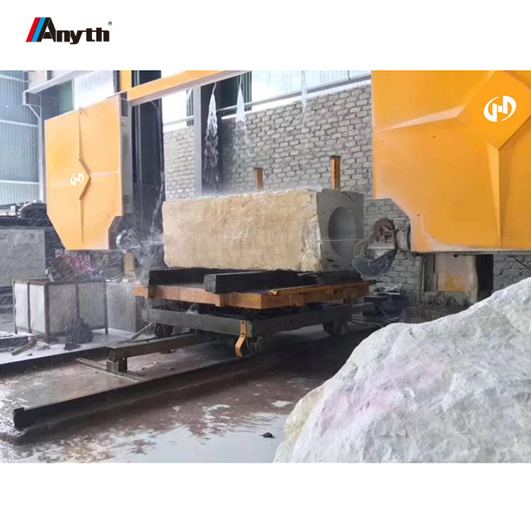 High Efficiency Single CNC Control System Diamond Marble Granite Slab Stone Wire Saw Cutting Machine