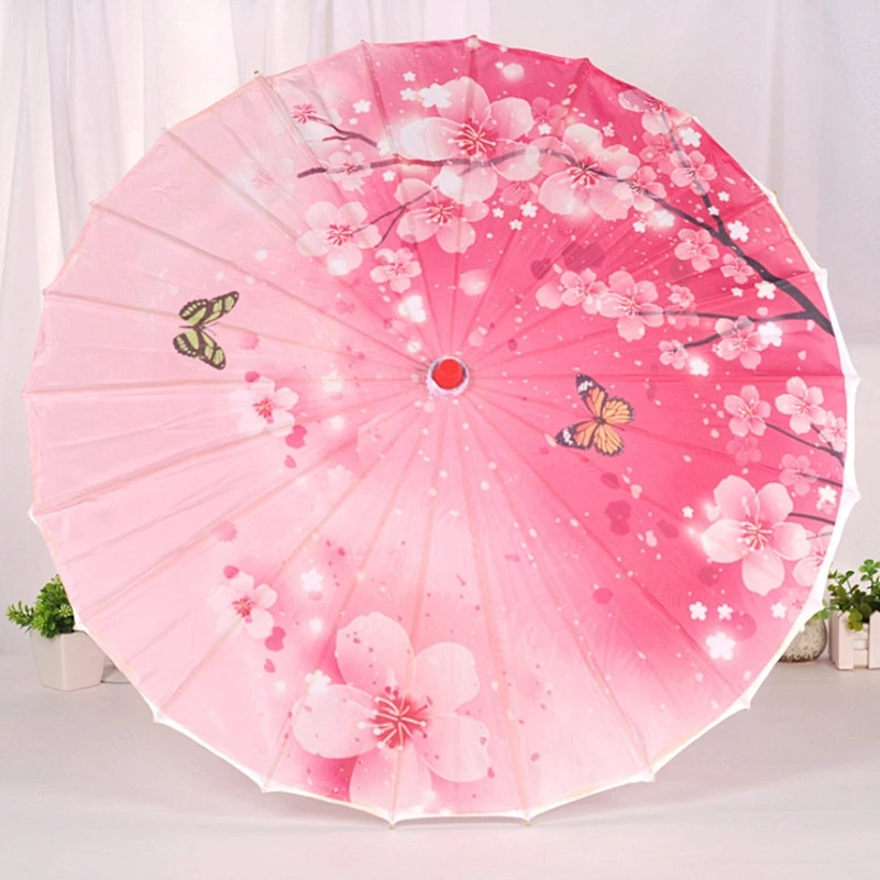 Chinese Oil paper Umbrella Parasol Decoration Wooden Craft Umbrellas Home Accessories