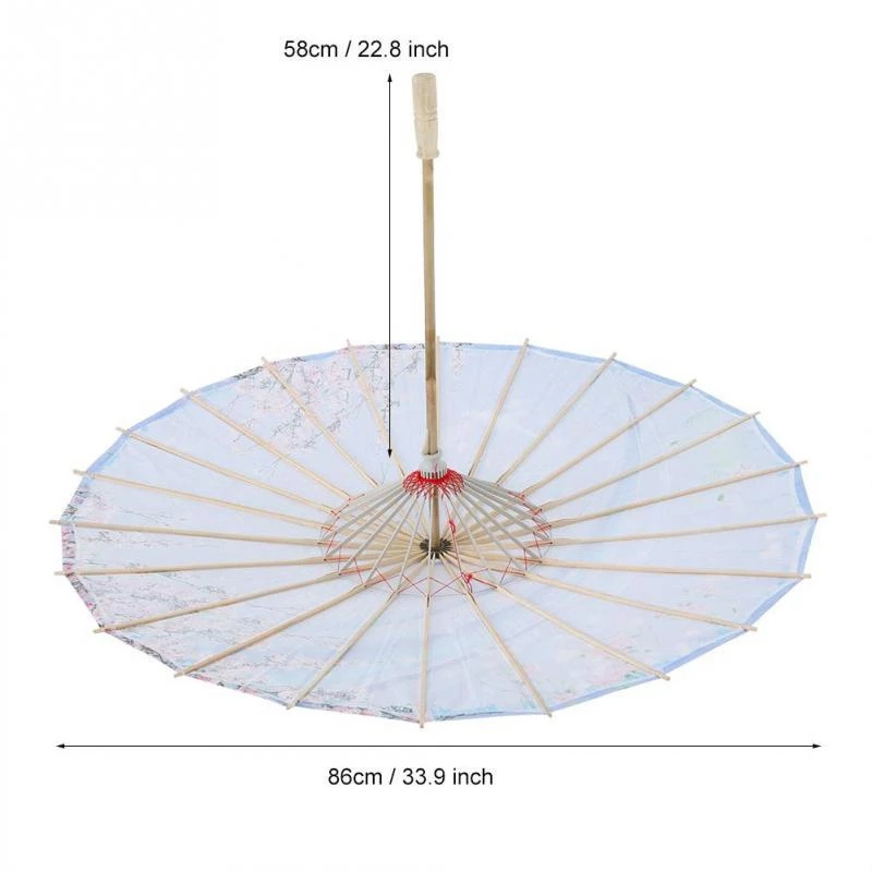 Chinese Oil paper Umbrella Parasol Decoration Wooden Craft Umbrellas Home Accessories