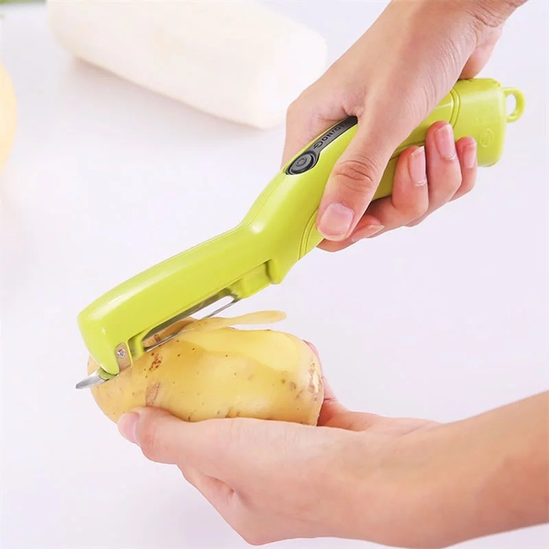 Electric Fruit Vegetable Cutter Peeler Potato Carrot Slicer Peeler Handle Grater Planing Kitchen Tool Gadgets