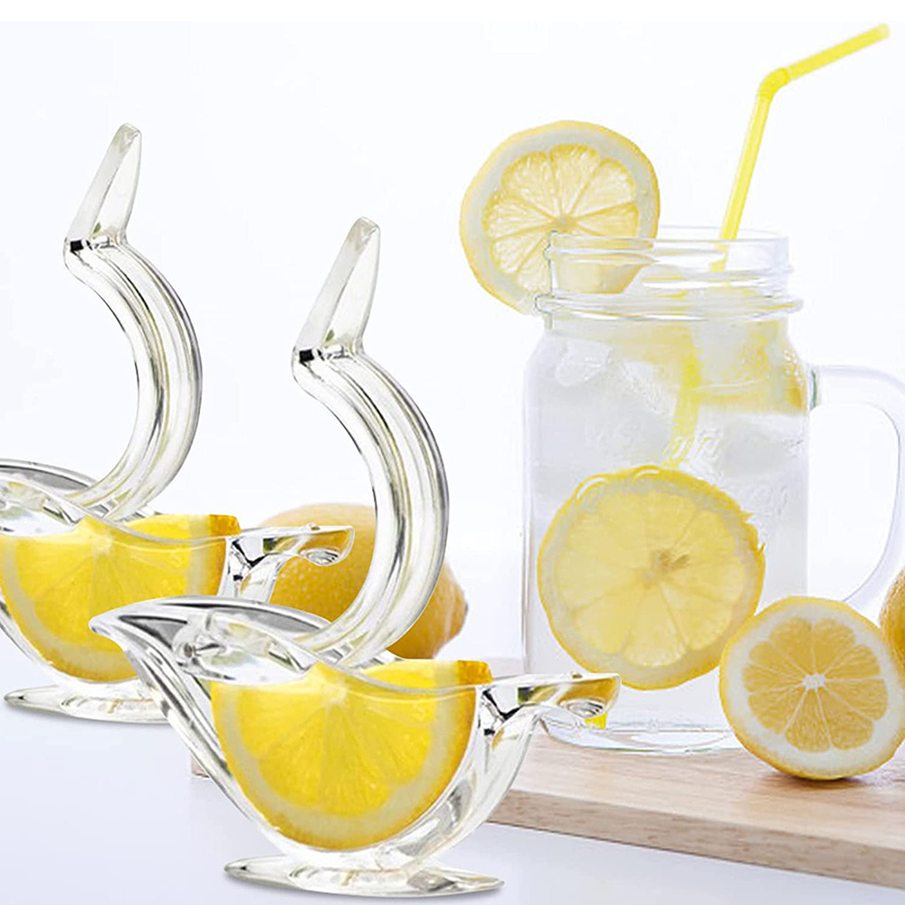 Bird-Shaped Lime Orange Lemon Squeezer Acrylic Crystal Clear Plastic Glass Bird Shaped Lemon Press Squeezer Bird