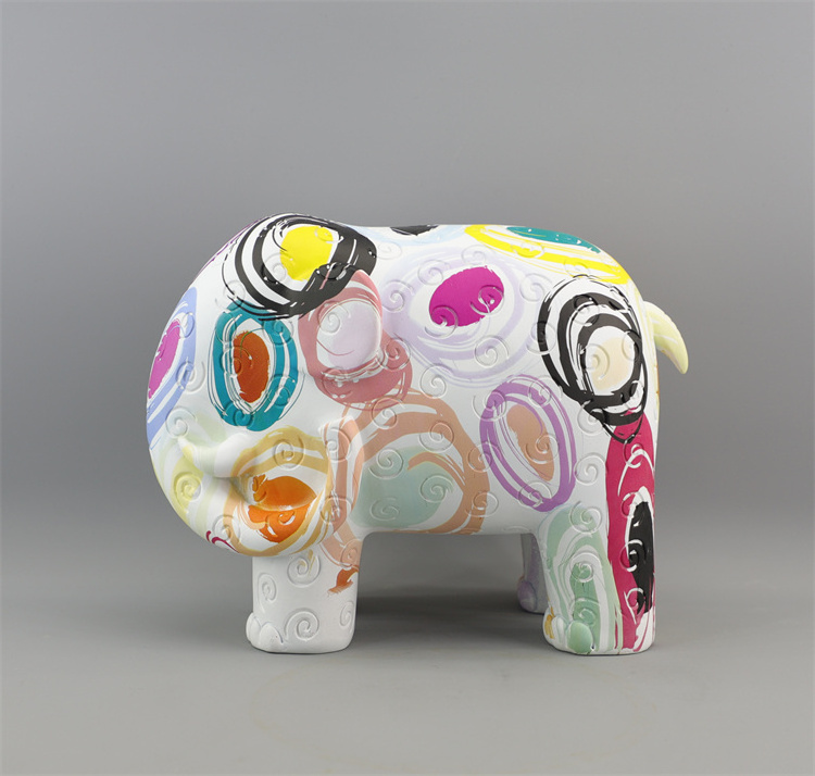 3.5 Inch Decorative Figurine Resin Jewelry Elephant Statue