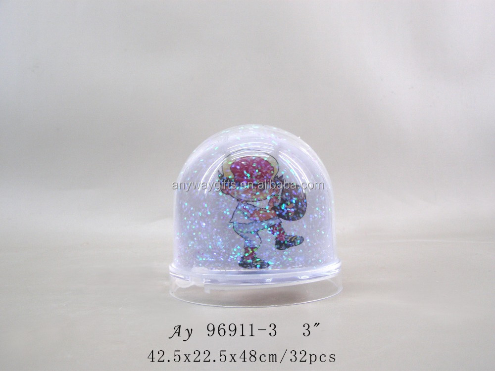 New Trend Plastic Empty  Photo Frame Water Ball Snow Globe For Home Decorations Souvenir