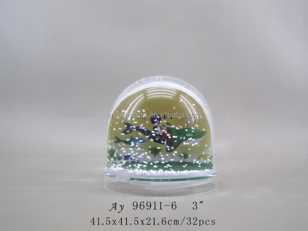 New Trend Plastic Empty  Photo Frame Water Ball Snow Globe For Home Decorations Souvenir