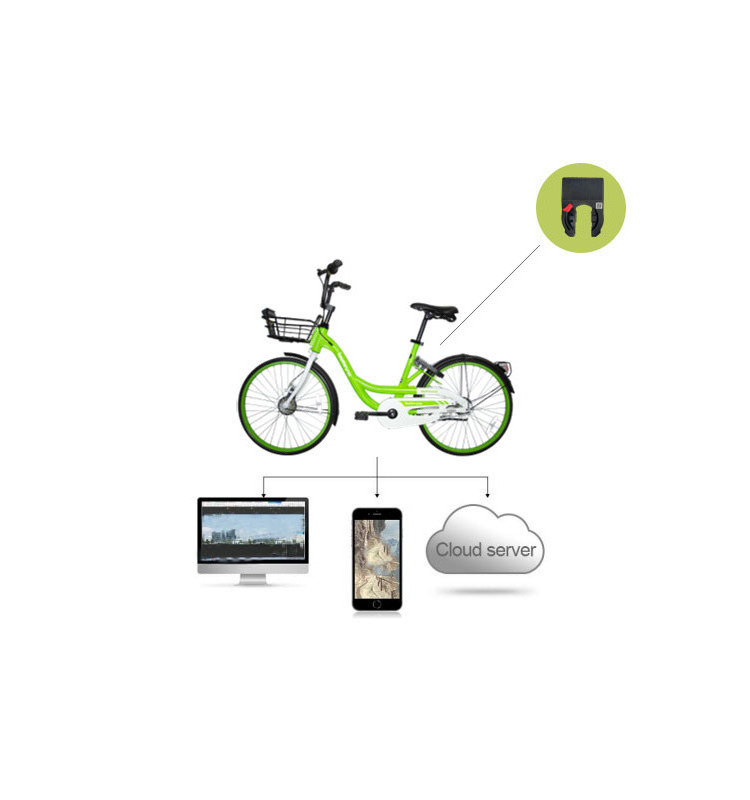 Anywheel City Bike Sharing System  Bluetooths Bicycle Rent Lock Bike Alarm Lock