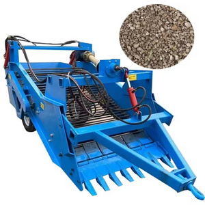 Automation Farm Rock Stone Picker Removal Collecting Machine Large Tractive Farmland Stone Harvester Stone Picking Machine