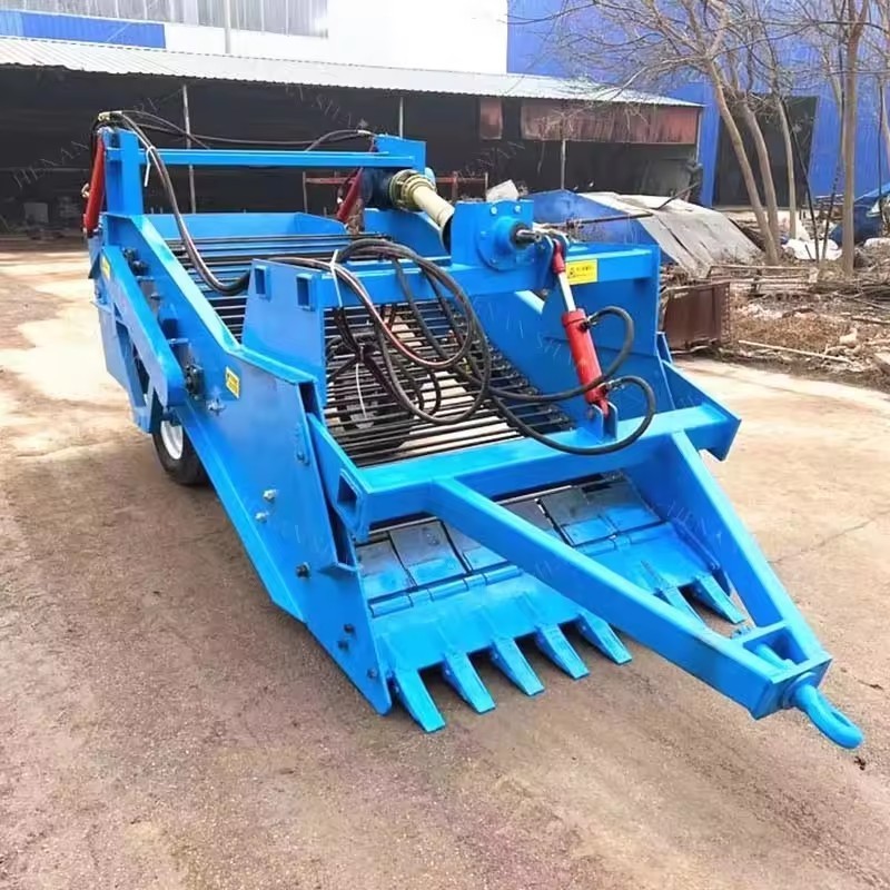 Automation Farm Rock Stone Picker Removal Collecting Machine Large Tractive Farmland Stone Harvester Stone Picking Machine