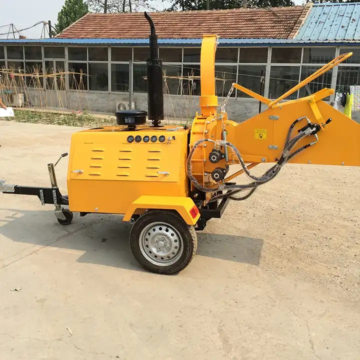 Chinese double hydraulic feeding roller wood chippers industrial wood chipper blade for wood chipper