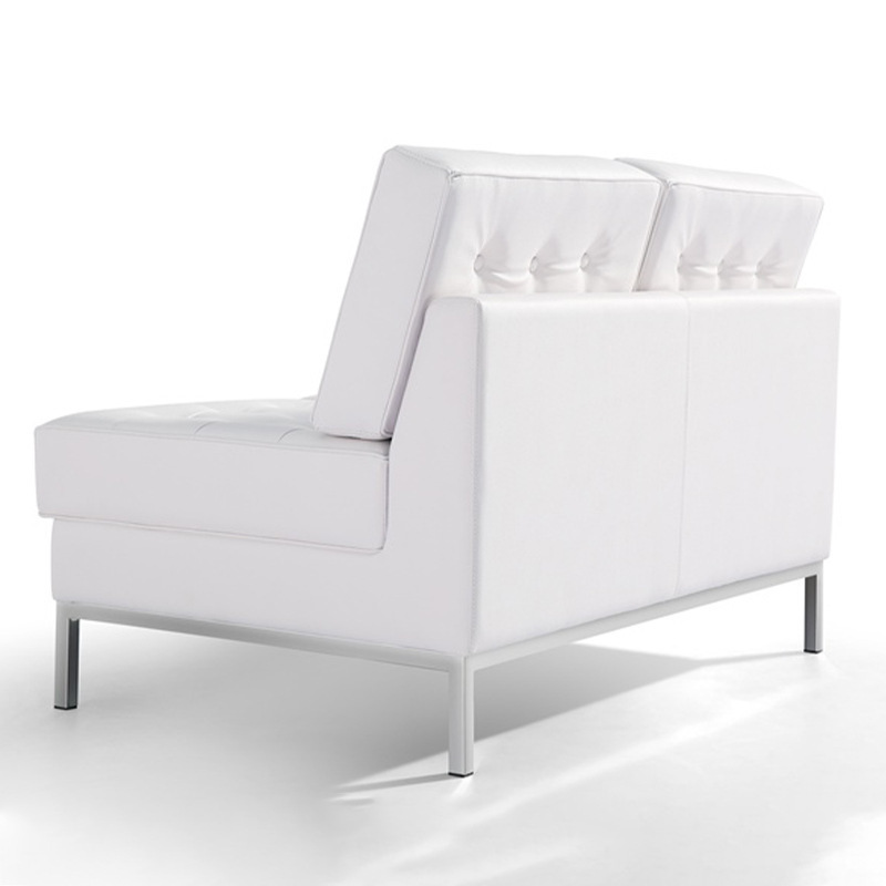 Reception office Hotel lobby business visitors leather white single double three-seat corner sofa for Living Room