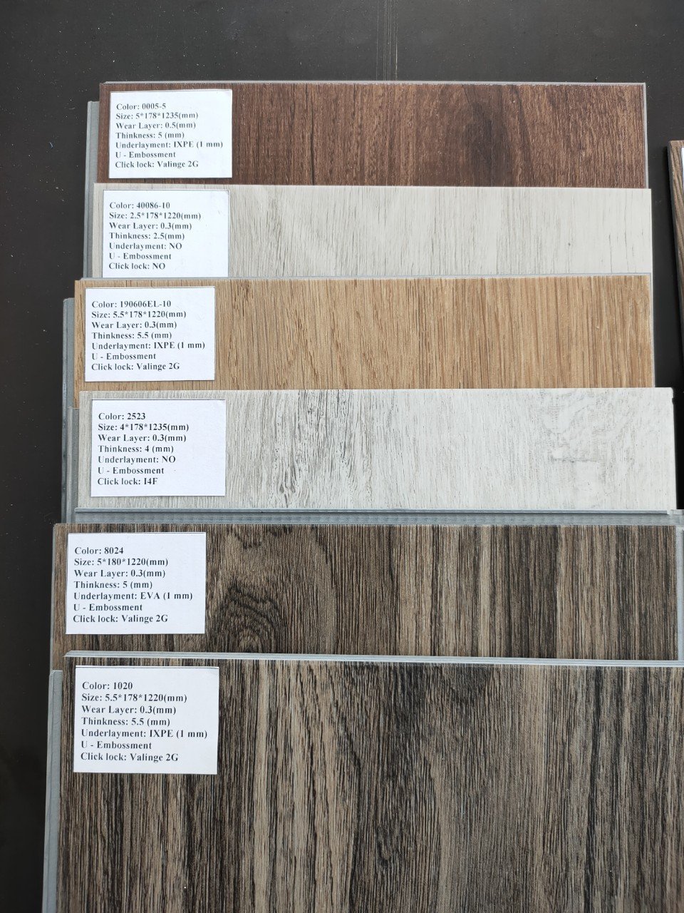 Vietnam Wood Look Click Waterproof Luxury LVT/SPC Vinyl PVC Plank Plastic Flooring Tile Price Factory Price