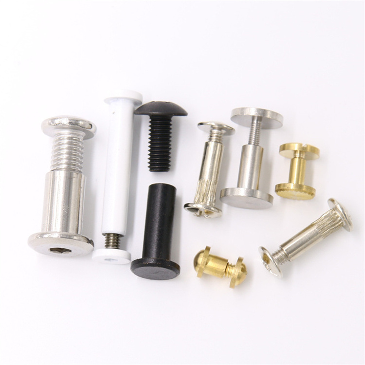 Chicago screw customized stainless steel brass chicago screw binding post male and female screw