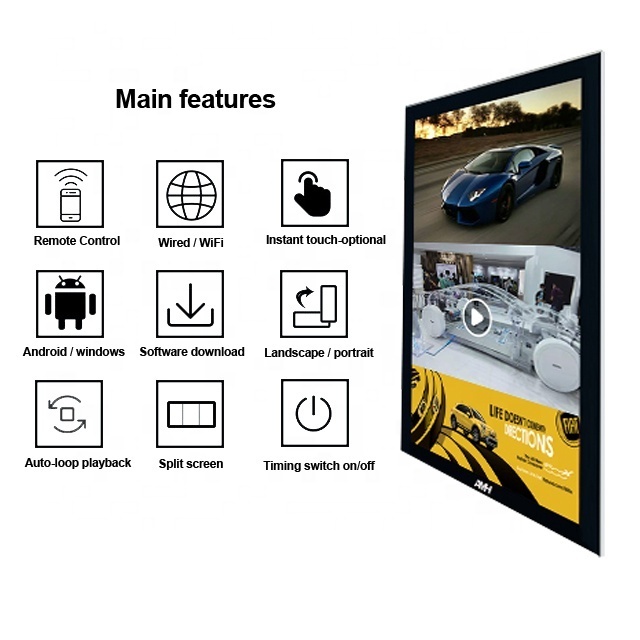 Indoor Touch Board Lcd Screen Wall Mounted Digital Signage Advertising Display P3 Indoor Led Screen Price A40 SDK TFT 21.5 Inch