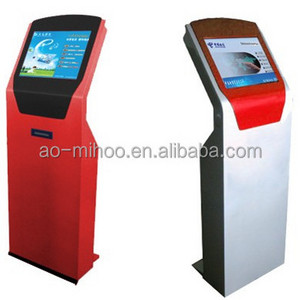 17" Touch Screen Prepaid ticket Vending Machine / Cash Acceptor Payment Kiosk with card reader