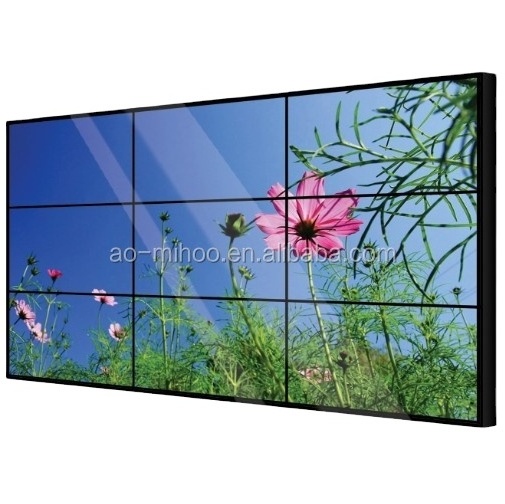 P2 Indoor Led Screen SDK Wall Mount Digital Signage Screen LCD Split Screen Seamless 3.5mm Video Wall Customize 3*3 55