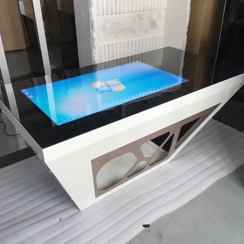 43 inch multi media touch screen information table kiosk, multi touch screen conference table