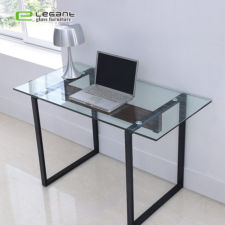 luxury office computer glass table desk furniture design