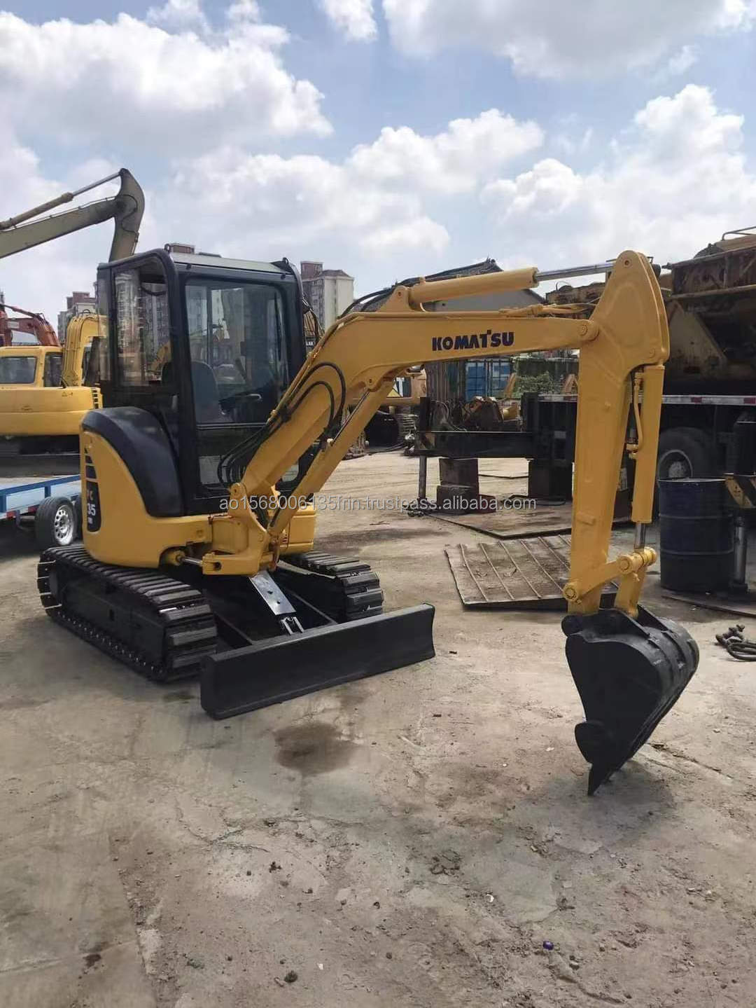 mini used komatsu pc35 crawler excavator machine 3.5 ton pc 35 excavadora pc35mr 2 price new