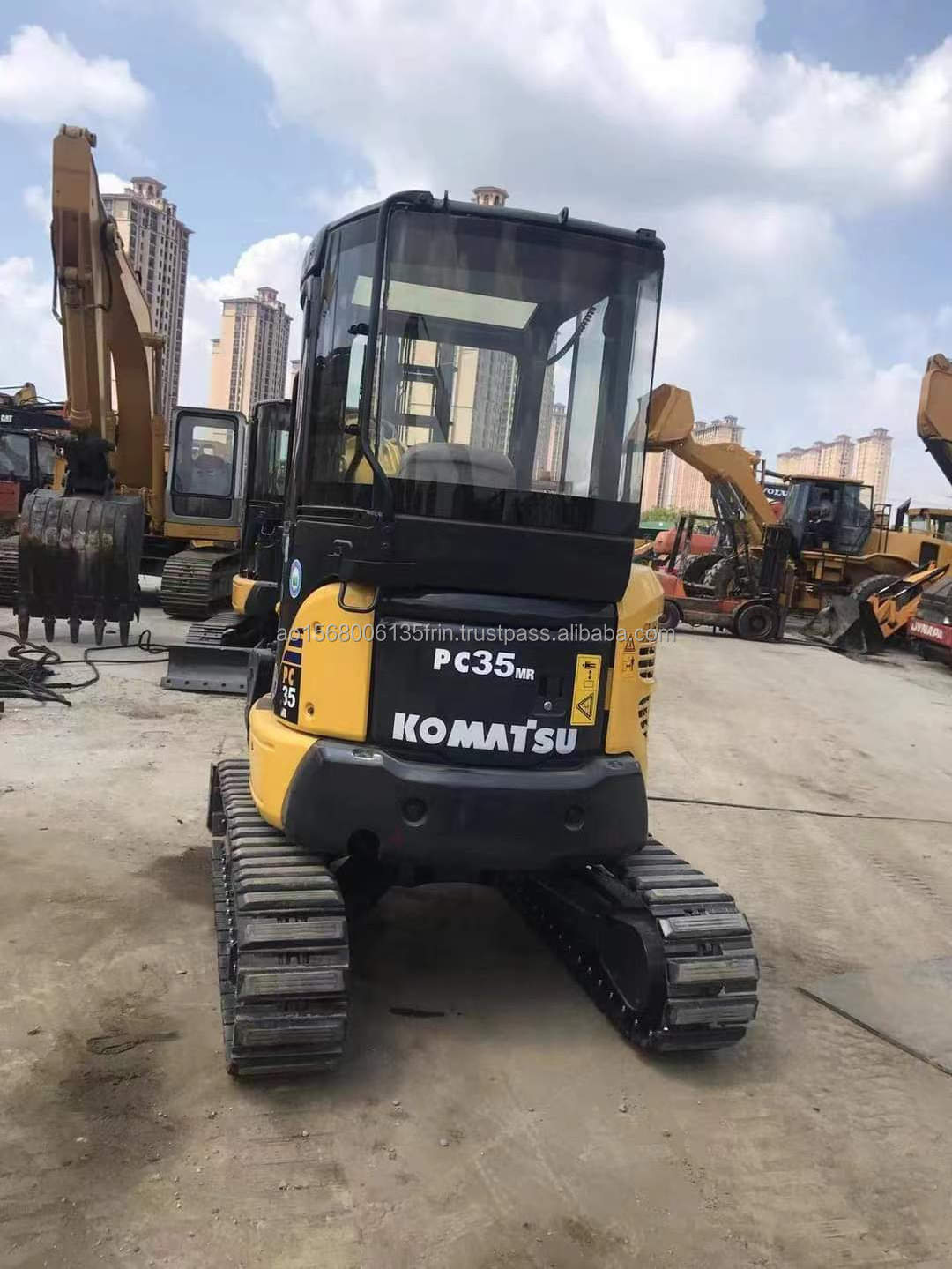 mini used komatsu pc35 crawler excavator machine 3.5 ton pc 35 excavadora pc35mr 2 price new