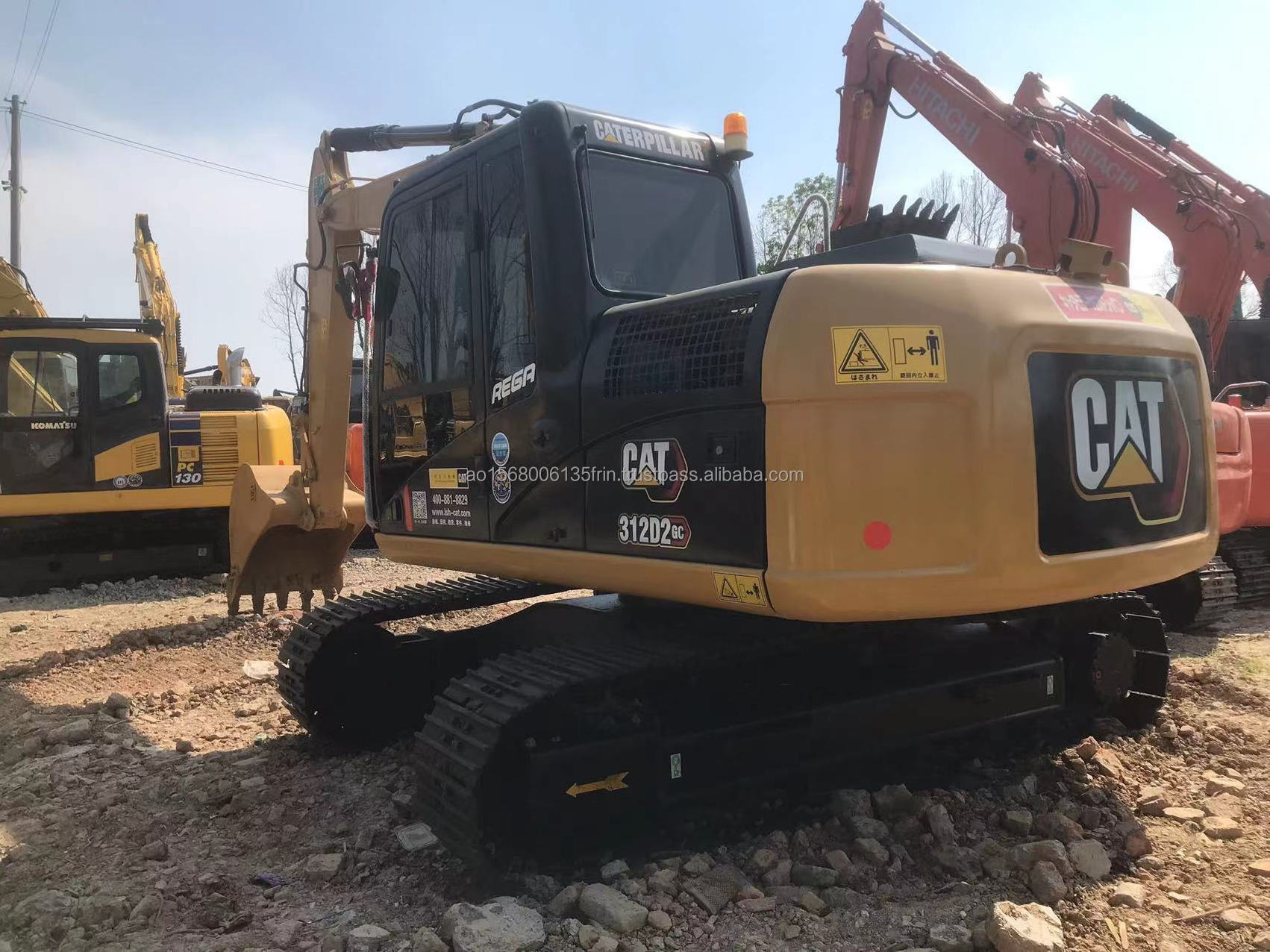 Used CAT 312D2 Crawler excavator CATERPILLAR CAT312 D2 hydraulic machinery digger CAT 312 312D